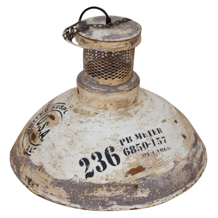 INDUSTRIAL HANGING LAMP SHADE.