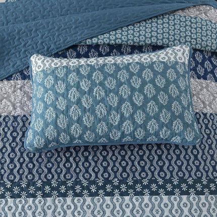 Classic Hydrangea Soft Quilted 3 Pc Bedspread & Pillow Cover Set.