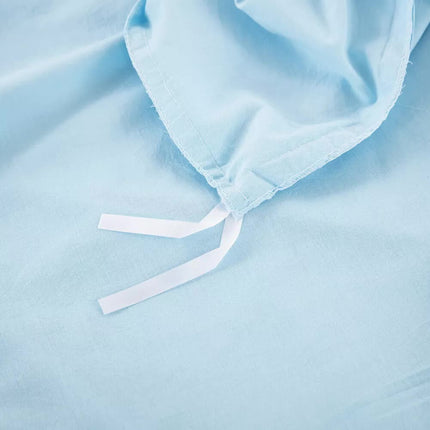 100% cotton Premium Doona Duvet Quilt Cover Set with Soft Pillowcases - Aqua-Super King.