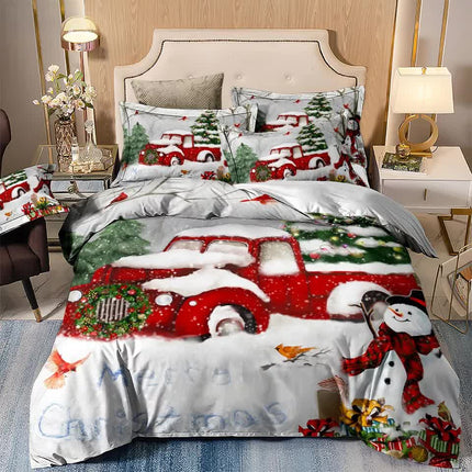 Elegant Touch Solid Color Duvet Cover Set - Easy Care-Queen.