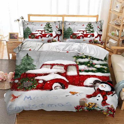 Elegant Touch Solid Color Duvet Cover Set - Easy Care-Queen.