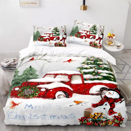Elegant Touch Solid Color Duvet Cover Set - Easy Care-Queen.