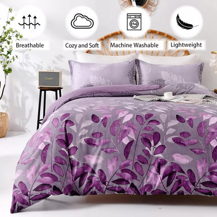 Soft Haven 3-Piece Duvet Cover Set - Long-Lasting Comfort-King.