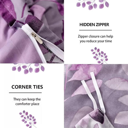 Soft Haven 3-Piece Duvet Cover Set - Long-Lasting Comfort-King.