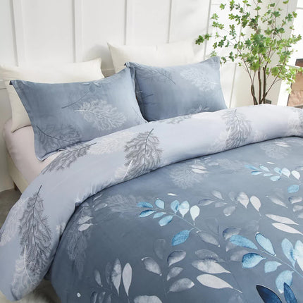 Timeless Design Plaid Duvet Cover Set - Lightweight-King.