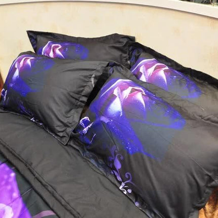 Rose Golden Hour Comforter Set – Aesthetic 3‑Piece Bedroom Mood.