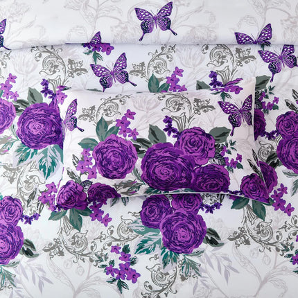 Luxe Loft Purple rose Quilted Comforter & Shams – Trending 3‑Piece Set.