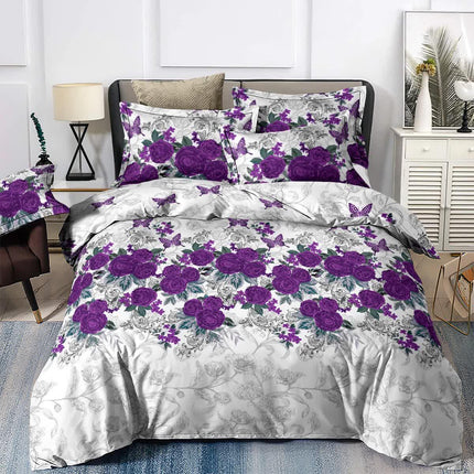 Luxe Loft Purple rose Quilted Comforter & Shams – Trending 3‑Piece Set.