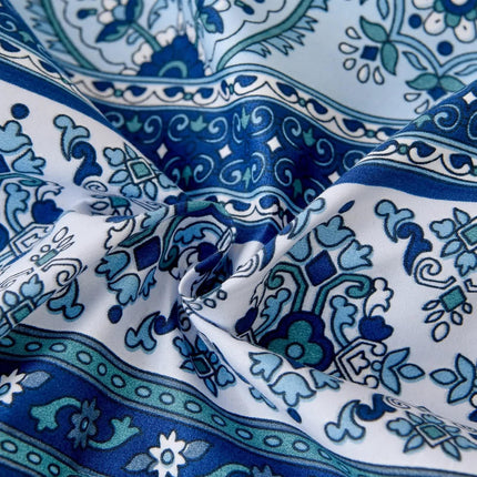 Boho Vibes blue Bedding Set – 3‑Piece Comforter & Pillow Covers.