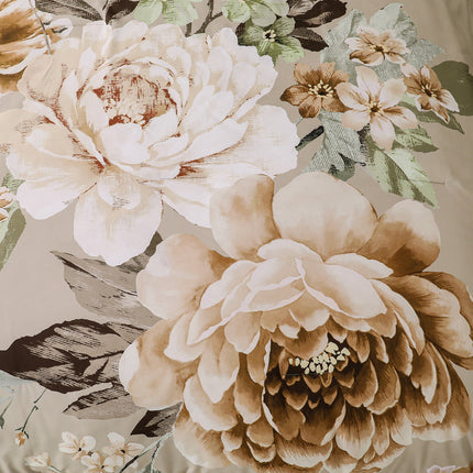 Cozy Floral Comforter Set, King Size, Quilted Warm Bedding with Pillowcases.