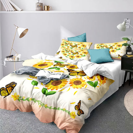 Airy Loft butterfly floral 3‑Piece Comforter Bundle – Relaxed.