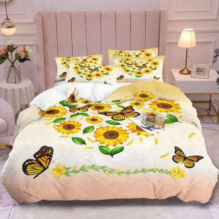 Airy Loft butterfly floral 3‑Piece Comforter Bundle – Relaxed.
