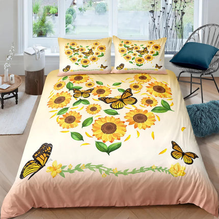 Airy Loft butterfly floral 3‑Piece Comforter Bundle – Relaxed.