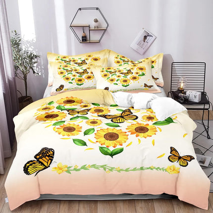 Airy Loft butterfly floral 3‑Piece Comforter Bundle – Relaxed.