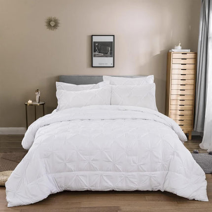 Minimal Mood white Comforter Collection – Modern 3‑Piece Set.