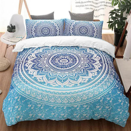 Dreamscape Sacred Circle Design Comforter Set – 3‑Pcs Refreshing.