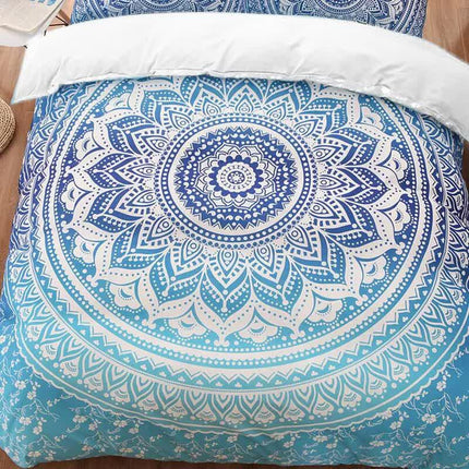 Dreamscape Sacred Circle Design Comforter Set – 3‑Pcs Refreshing.