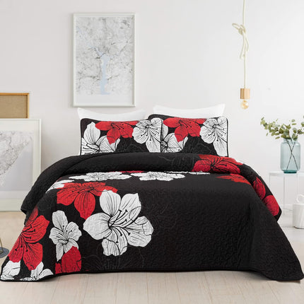 Glorious Quilted coverlet and pillowcovers set: Unmatched Beauty - Queen size.