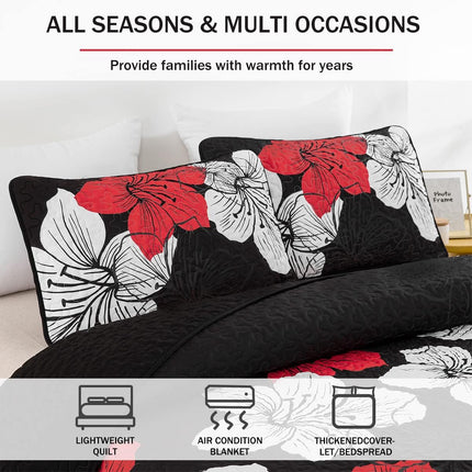 Glorious Quilted coverlet and pillowcovers set: Unmatched Beauty - Queen size.