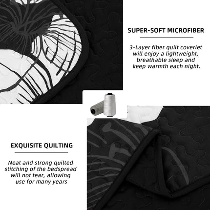 Glorious Quilted coverlet and pillowcovers set: Unmatched Beauty - Queen size.