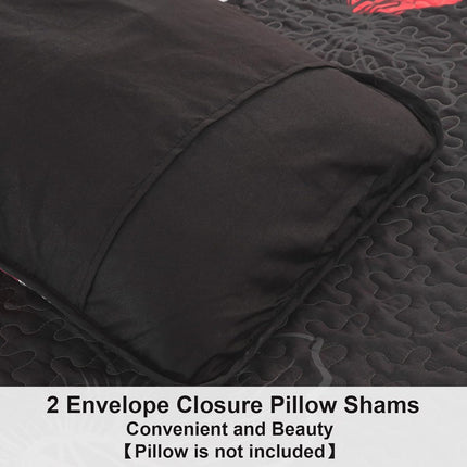 Glorious Quilted coverlet and pillowcovers set: Unmatched Beauty - Queen size.