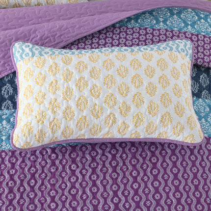 Quirky Quilted coverlet and pillowcovers set: Add Personality to Your Space - Queen size.