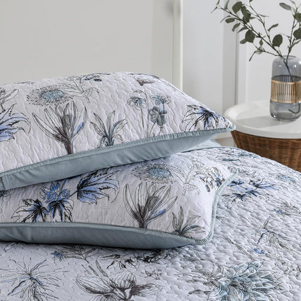 Yearning Quilted coverlet and pillowcovers set: For a Better Night's Sleep - Queen size.