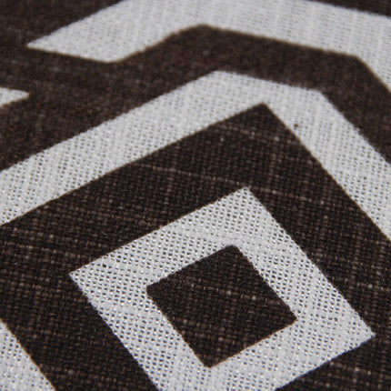Cafe Lounge Couch Ramie Cotton Fabric Accent Dining Relax Chair Pub Seating Brown New.