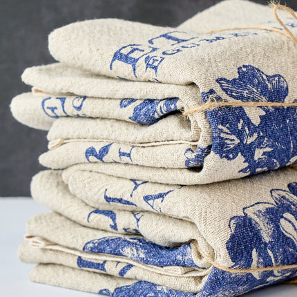 casa-verde-tea-towel-vintage-linen-cott-petit-jardin.