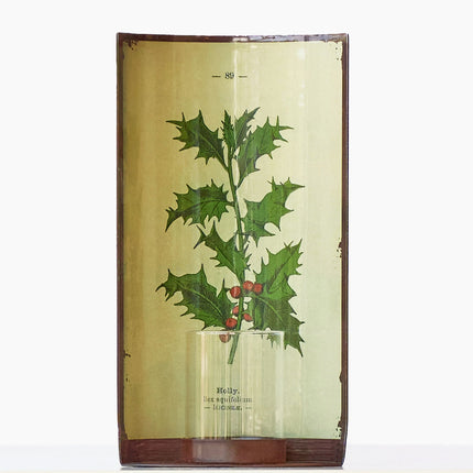 casa-verde-vintage-tin-oval-sconce-holly-21cm.