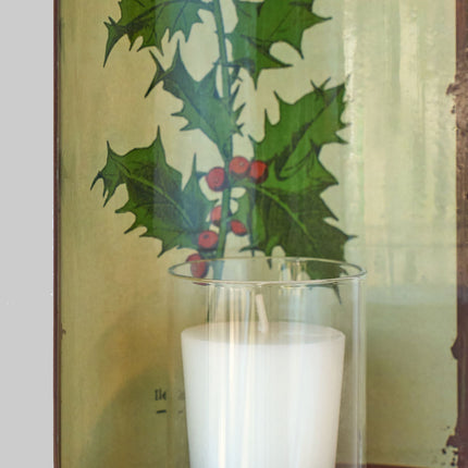 casa-verde-vintage-tin-oval-sconce-holly-21cm.