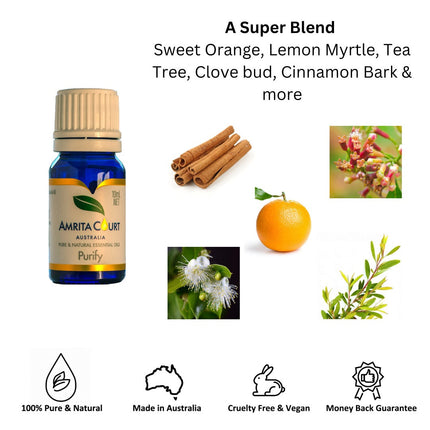 Amrita Court Pure and Essential Oils Purify 10ml.