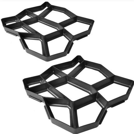 DIY Path Maker Concrete Mould Paver Patio Garden Brick Slab Pavement Cement Mold.