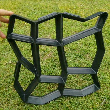 DIY Path Maker Concrete Mould Paver Patio Garden Brick Slab Pavement Cement Mold.