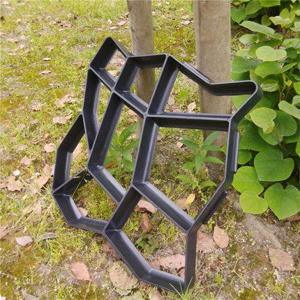 DIY Path Maker Concrete Mould Paver Patio Garden Brick Slab Pavement Cement Mold.