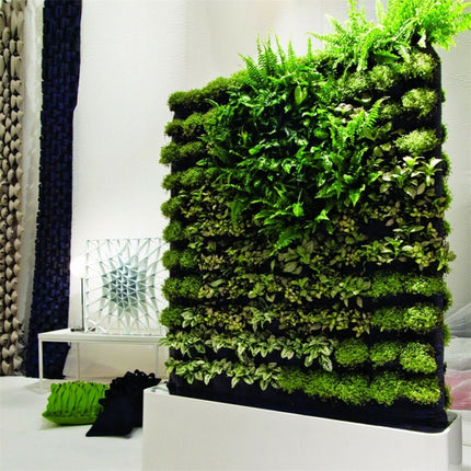 24Pocket Vertical Garden Planter Wall Hanging Herbs Plant Seed Bag Home Decor AU.