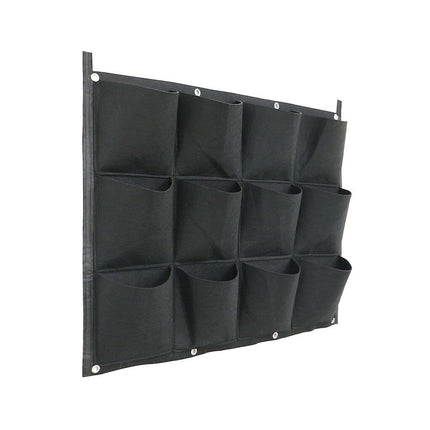 24Pocket Vertical Garden Planter Wall Hanging Herbs Plant Seed Bag Home Decor AU.