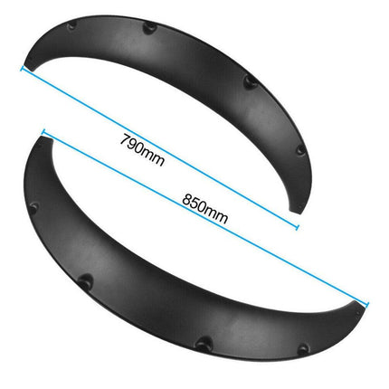 4 Pcs Universal Car Fender Flares Flexible Durable Body Wheel Extra Wide Arches.