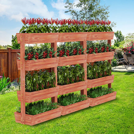 Fin Xxl Super Durable Elevated Planter Freestanding Rotatable Planter Box Garden Bed.