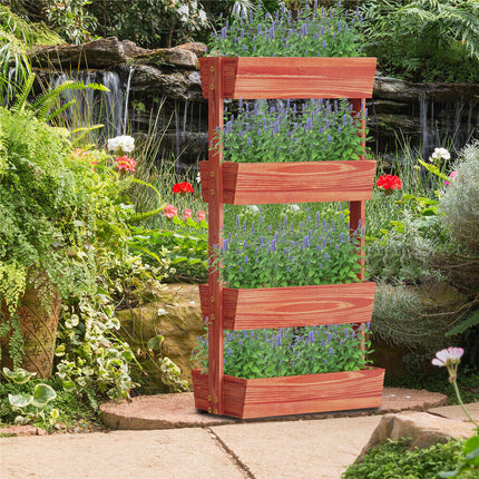 Fin Xxl Super Durable Elevated Planter Freestanding Rotatable Planter Box Garden Bed.
