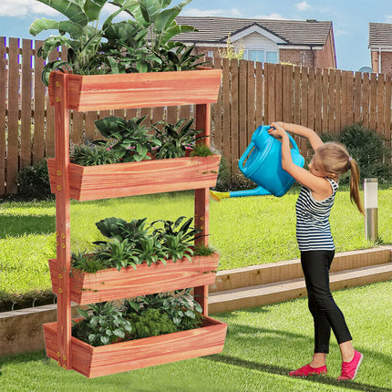 Fin Xxl Super Durable Elevated Planter Freestanding Rotatable Planter Box Garden Bed.