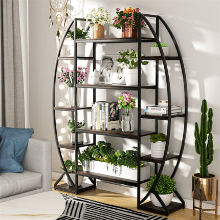 8 Tier Jumbo Plant Stand Vase Shape Flower Bonsai Pot Display Rack Indoor Outdoor.