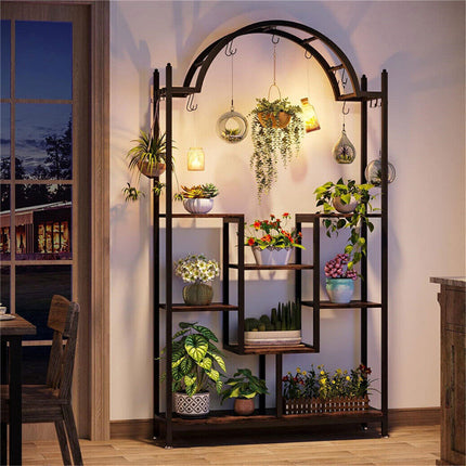 Multi-Layer Plant Stand Large Flower Bonsai Pots Display Rack For Garden Balcony.