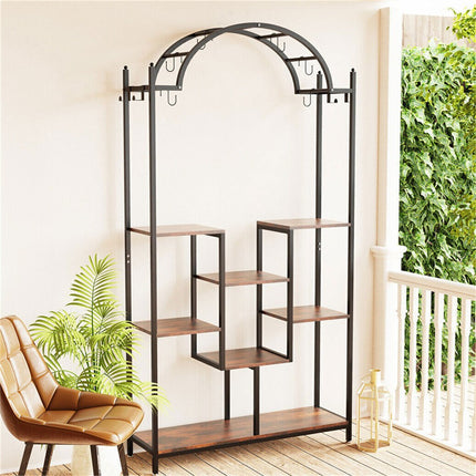 Multi-Layer Plant Stand Large Flower Bonsai Pots Display Rack For Garden Balcony.