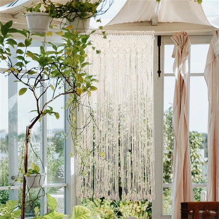 Boho Chic Macrame Tapestry Wedding Backdrop Arch Door Window Hanging Curtains.
