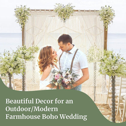 Boho Chic Macrame Tapestry Wedding Backdrop Arch Door Window Hanging Curtains.