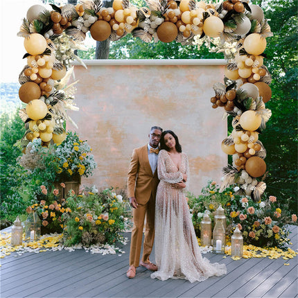 Decorative Metal Garden Trellis Arch Durable Steel Tubing Wedding Party Archway.