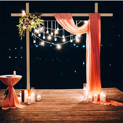 Heavy Duty Square Wedding Arch Wooden Backdrop Stand Balloon Floral Arch Frame.