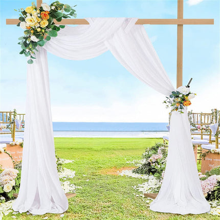 Heavy Duty Square Wedding Arch Wooden Backdrop Stand Balloon Floral Arch Frame.