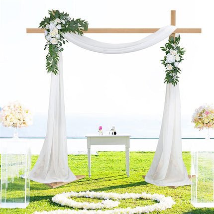 Heavy Duty Square Wedding Arch Wooden Backdrop Stand Balloon Floral Arch Frame.